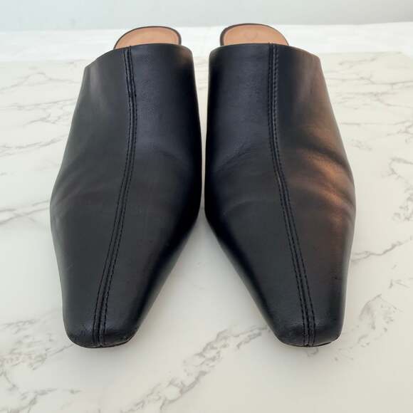 Sam Edelman Skya Pointed Toe Mule Black Leather - Picture 2 of 11